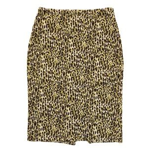 J.Crew Long No. 2 pencil skirt in abstract leopard Size 0